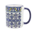 Pécsi csempe "kerti pihenő" csempe minta bögre