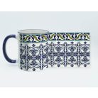 Pécsi csempe "kerti pihenő" csempe minta bögre