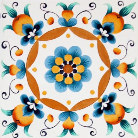 Pécsi csempe sárga csempe minta ajándékszett