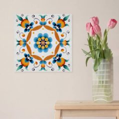 Pécsi csempe sárga csempe minta poszter