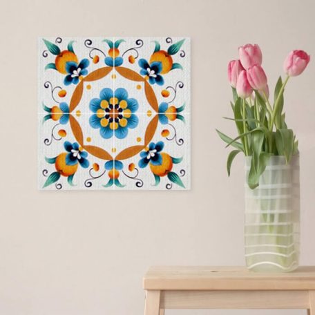 Pécsi csempe sárga csempe minta poszter