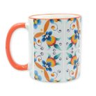 Pécsi csempe sárga csempe minta bögre