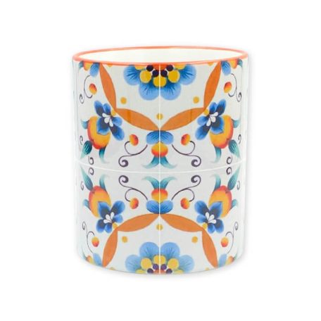 Pécsi csempe sárga csempe minta bögre