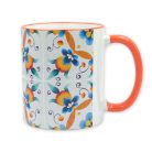 Pécsi csempe sárga csempe minta bögre