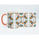 Pécsi csempe sárga csempe minta bögre