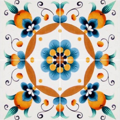 Pécsi csempe sárga csempe minta sál