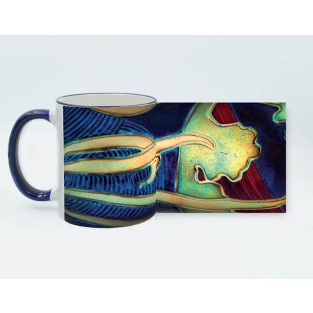 Pécsi csempe szecesszió bögre