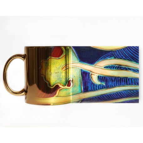 Pécsi csempe szecesszió bögre