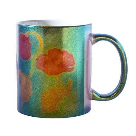 Pécsi csempe pipacs minta VARÁZS bögre