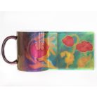 Pécsi csempe pipacs minta VARÁZS bögre